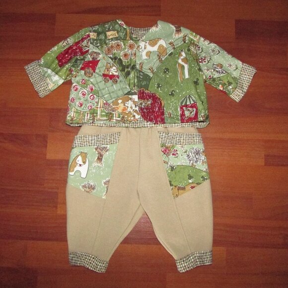 Farm Themed Pants and Jacket Set - NEW - Picture 4 of 12